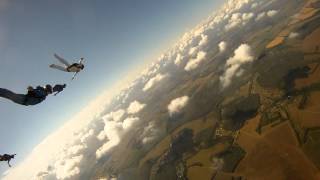 Skydiving formations training - half success. DZ Pushino