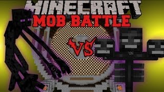 Mutant Enderman Vs. Wither Boss - Minecraft Mob Battles - Mutant Creatures Mod