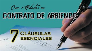 ? Cómo hacer un CONTRATO DE ARRENDAMIENTO de una CASA ► PROTECCIÓN LEGAL en 7 Cláusulas