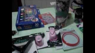 Primeras compras de material para scrapbook