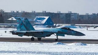 Перебазирование самолетов Су-35С ВВО на территорию Республики Беларусь в рамках совместных учений