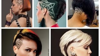50 Undercut Hairstyles with Hair Tattoos for Women