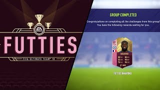 FIFA 18 BRAND *NEW* FUTTIES ? COMPLETING NEW 96 INIESTA  FUTTIES SBCS!! (PACK OPENING)