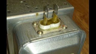 СВЧ ремонт магнетрона в домашних условиях..repair the magnetron
