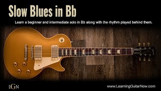 Beginner Slow Blues Solo Lesson
