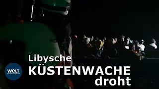 MITTELMEER-MIGRANTEN: Flüchtlinge springen vor libyscher Küste von Bord