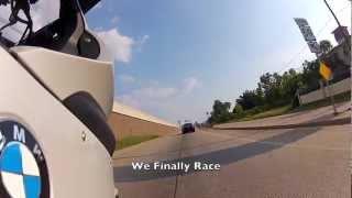 K1300S races a Maserati