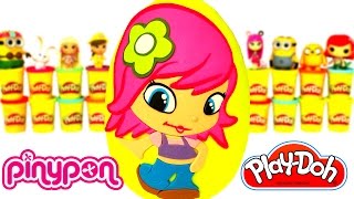 Huevo Sorpresa Gigante de PinyPon en Español de Plastilina Play Doh