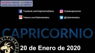 Horóscopo Diario - Capricornio - 20 de Enero de 2020