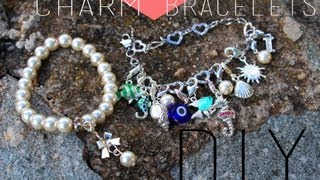 DIY : Bracelets charm Swarovski / Charm Bracelets Pandora Swarovski imitation (english subs)