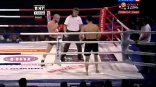 Dzhabar Askerov vs Danila Utenkov (TKO round 2) - Twitter @muaythaicombat