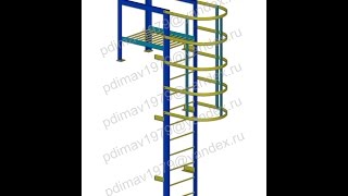 Tekla Structures. Плагин "Пожарная лестница".