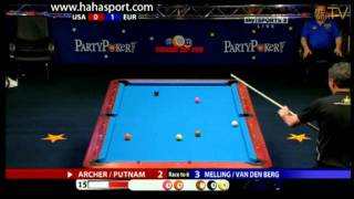 Mosconi Cup 2011 - Day 1 Match 2 - Archer Putnam vs Melling Van Den Berg