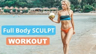 Full Body Sculpt Workout - 15 MINUTE BIKINI BODY | Rebecca Louise
