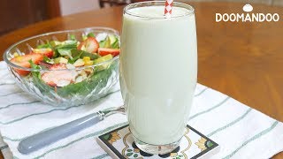 스타벅스 스타일?아보카도 요거트 쉐이크와?샐러드 Avocado Yogurt Shake & Avocado Salad : 두만두 doomandoo