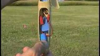 R/C Handlaunch Glider "Lightspeed" Demo Clip