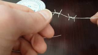 Как сплести миниатюрную колючую проволоку для диорамы