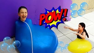 ENTREI NO BALÃO GIGANTE DE ÁGUA - Luluca