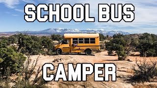 School Bus Conversion In 11 Days | Tiny House on Wheels [4K]