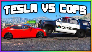 GTA 5 Roleplay - TESLA vs COPS TROLLING | RedlineRP