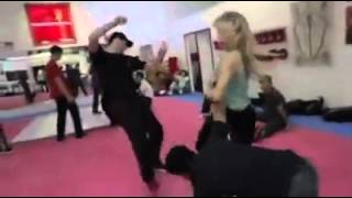 Karate Girl Kicks The Crap Out Of Everyone - Holy Jeez