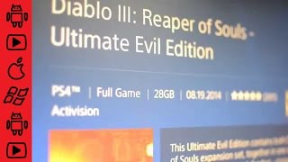 Diablo 3: Ultimate Evil Edition - Play as you download size for Ps4 - Digital PSN Download