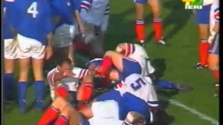 Rugby: 1997 European Nations Cup Final. Francia vs Italia.