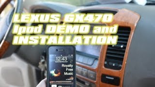 Lexus GX470 IPOD Aux adapter installation, with VAIS, Keep factory CD changer, by Autotoys.com