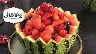 Salade fruits rouges & pastèque d'été ultra rafraichissante et antioxydante