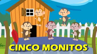 Cinco monitos  | Five little monkeys in Spanish | Canciones infantiles en español,