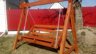 Деревянные качели своими руками. Сенно.
