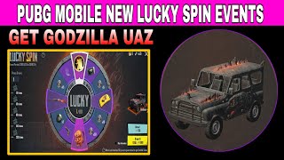 GET GODZILLA UAZ SKIN IN PUBG MOBILE || NEW LUCKY SPIN EVENTS ||