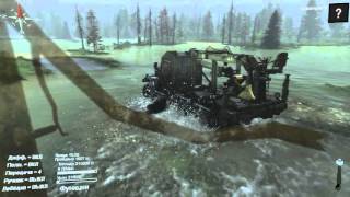 SpinTires. Прохождение карты "Наводнение" часть 4 - находим К-700