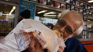 GRANDPA GETS A CHEESESTEAK!