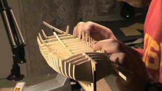 Ship Model - Armed Virginia Sloop, 1768 - Model Shipways,  Preparing For Planking - Part 2
