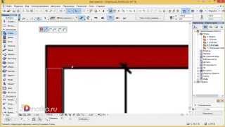 Как обвести план на картинке - Урок Archicad для начинающих