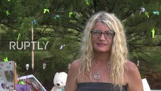 USA: Memorial set up in North Port after body believed to be missing FL girl Gabby Petito's found
