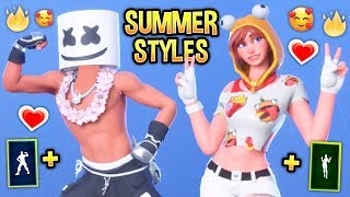 *NEW* Fortnite "SUMMER" Selectable Styles..! (14 Days of Summer)