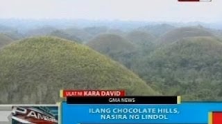 BP: Ilang Chocolate Hills sa Bohol, nasira ng lindol