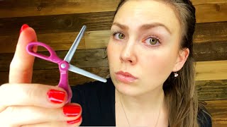 ASMR- GIANTESS gets you ready for your NEW JOB?✂️? (with TINY PROPS)