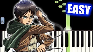 Attack on Titan Season 3 Part2 OP - "Shoukei to Shikabane no Michi" - EASY Piano Tutorial(Synthesia)