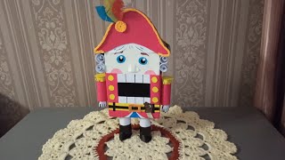 Новогодняя игрушка под елку "Щелкунчик" своими руками!!! / Эко стиль/ Увлекательное занятие!
