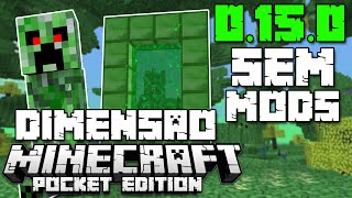 Minecraft PE 0.15.0 (Sem Mod) Dimensão dos Creepers | Mapa Creeper Dimension