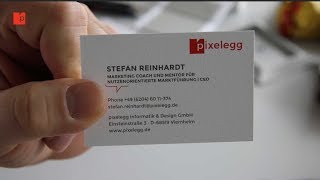 Unboxing hochwertige Visitenkarten