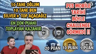 BABA VS OĞUL MUHTEŞEM CHALLENGE - PES MOBİLE TOP AÇILIMI