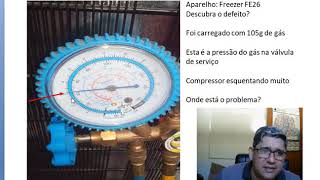 Descubra o defeito Freezer FE26 Pressão Alta no Retorno