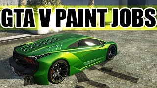 GTA Car Paint Jobs! [ Lemon & Lime Green - Deep Space Pruple ]