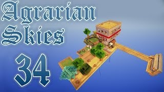 Minecraft FTB: Agrarian Skies #34 - Незер. Драма. Боль.