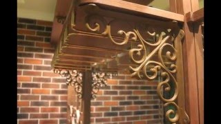 Барная стойка из дерева (дуба), фото отчет из мастерских Marko Studio