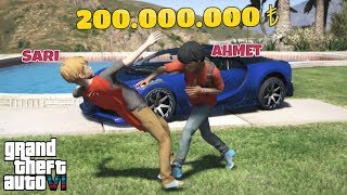 SARININ 200 MILYONLUK BUGATTISINI ÇALDIM - GTA 5 GERÇEK HAYAT